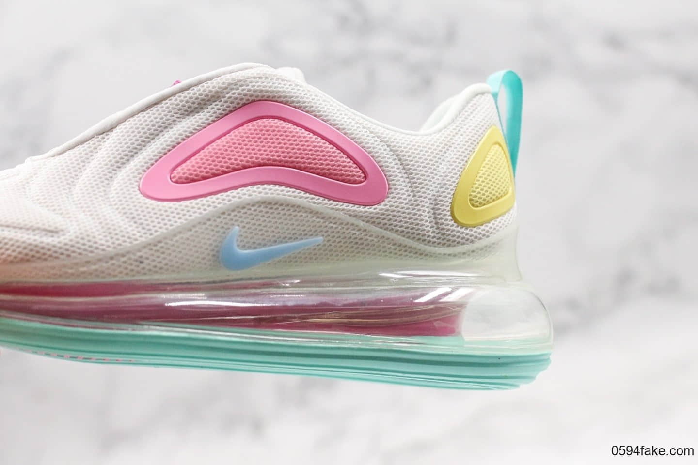 耐克Nike Air Max 720 WMNS气垫鞋休闲跑步鞋白粉色公司级正确3.8cm厚度氦气高回弹气垫版本 货号:AR9293-102