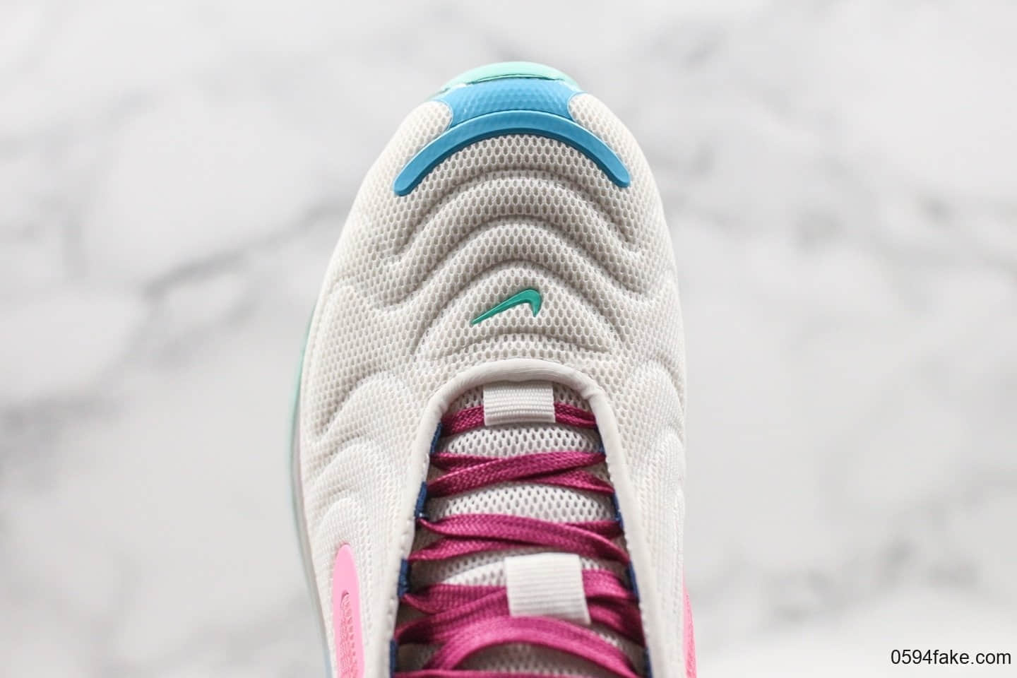 耐克Nike Air Max 720 WMNS气垫鞋休闲跑步鞋白粉色公司级正确3.8cm厚度氦气高回弹气垫版本 货号:AR9293-102