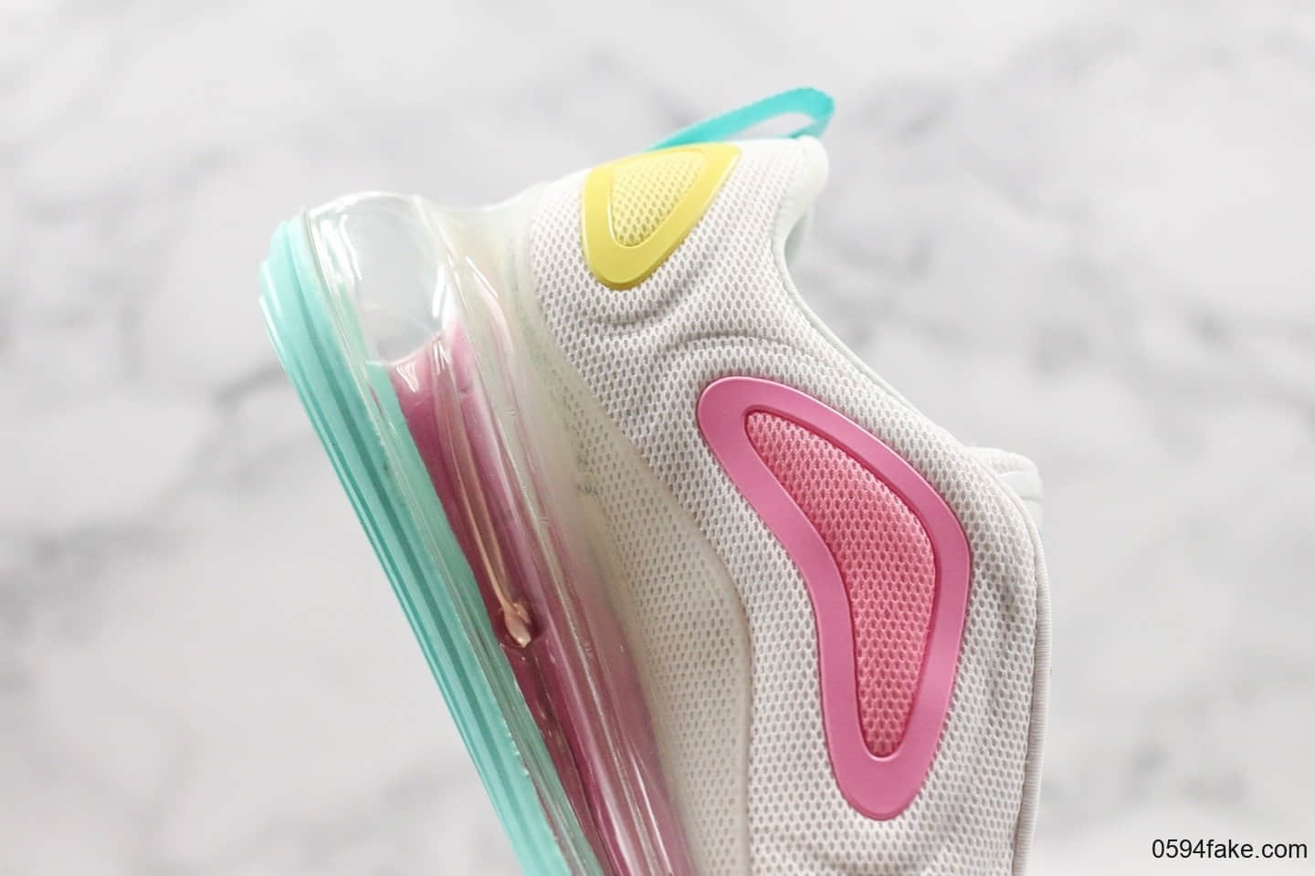 耐克Nike Air Max 720 WMNS气垫鞋休闲跑步鞋白粉色公司级正确3.8cm厚度氦气高回弹气垫版本 货号:AR9293-102