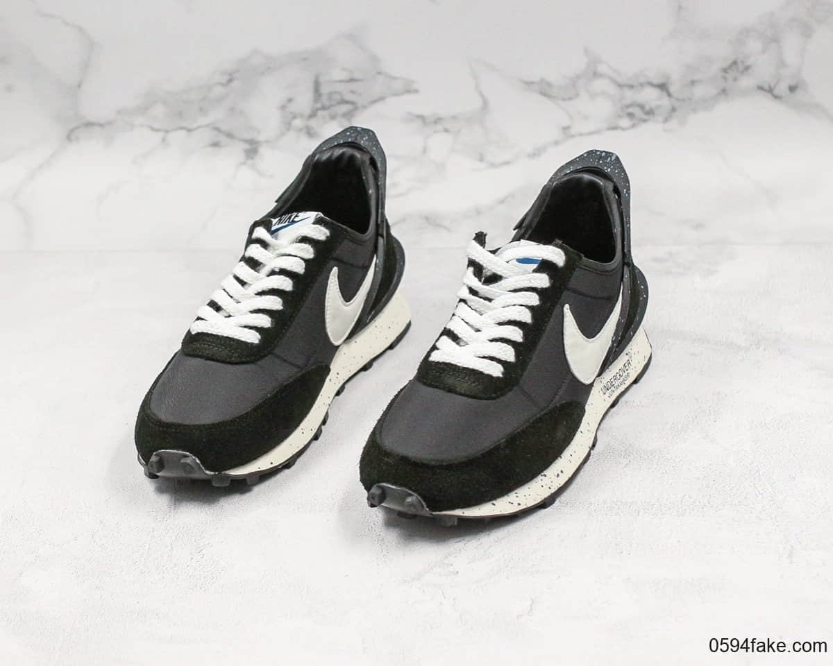 耐克Undercover X Nike Daybreak高桥盾联名异形设计华夫赛车休闲慢跑鞋黑白真标带半码正确logo饰片原装抽屉礼盒 货号:AA6853-001