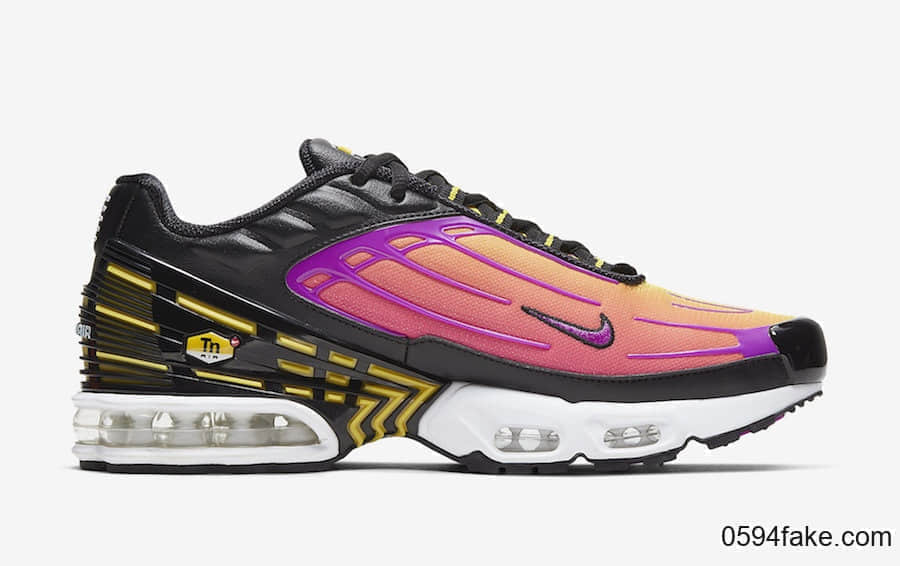 迷幻黄紫渐变配色!这双Nike Air Max Plus 3你打几分? 货号:CJ9684-003