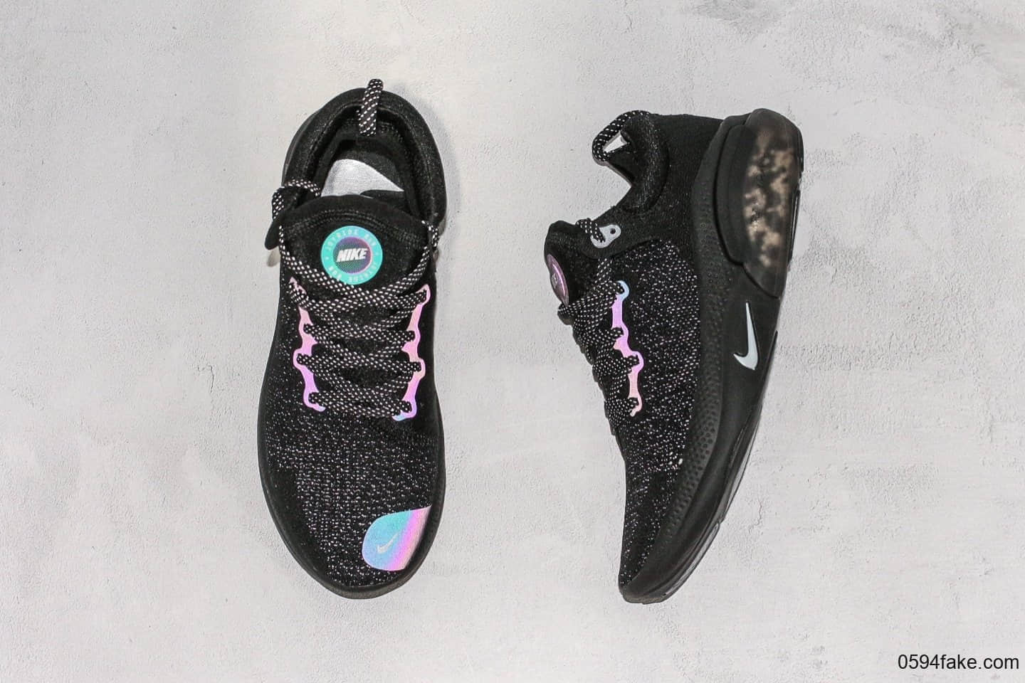 耐克Nike Joyride Run Flyknit黑色满天星纯原版本采用最新纳米颗粒缓震科技跑鞋正确3D科技包装纸原装试脚纸 货号:AQ2730-007