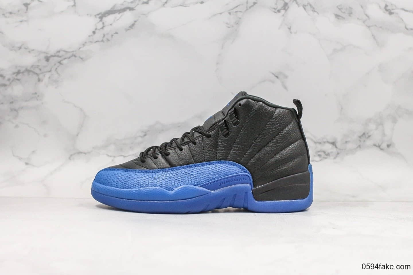 乔丹Air Jordan 12 Reverse Taxi纯原版本反转配色黑蓝aj12实战篮球鞋内置全掌ZOOM气垫及超大碳板支持实战 (ID:19119) - 图片1