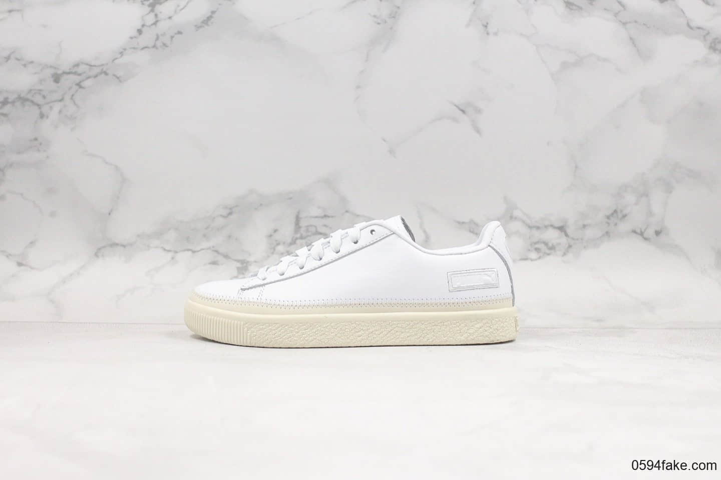 彪马Puma Basket Trim全新首发小白鞋纯原版本原装全头层牛皮搭配海玻璃鞋垫 (ID:19354) - 图片1