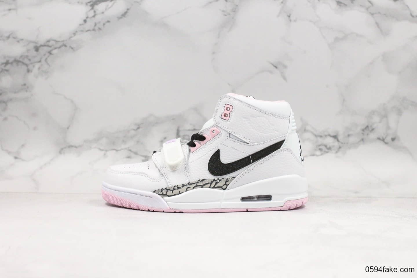 乔丹Air Jordan Legacy 312纯原版本高帮AJ312白粉樱花白配色乔丹最强三合一实战篮球鞋 (ID:19378) - 图片1