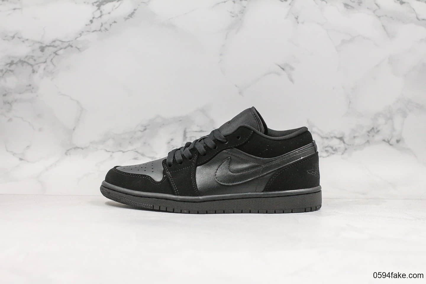乔丹Air Jordan 1 low Lakers纯原版本低帮AJ1黑武士暗黑配色原档案数据开发原鞋开模原盒原标 (ID:19386) - 图片1