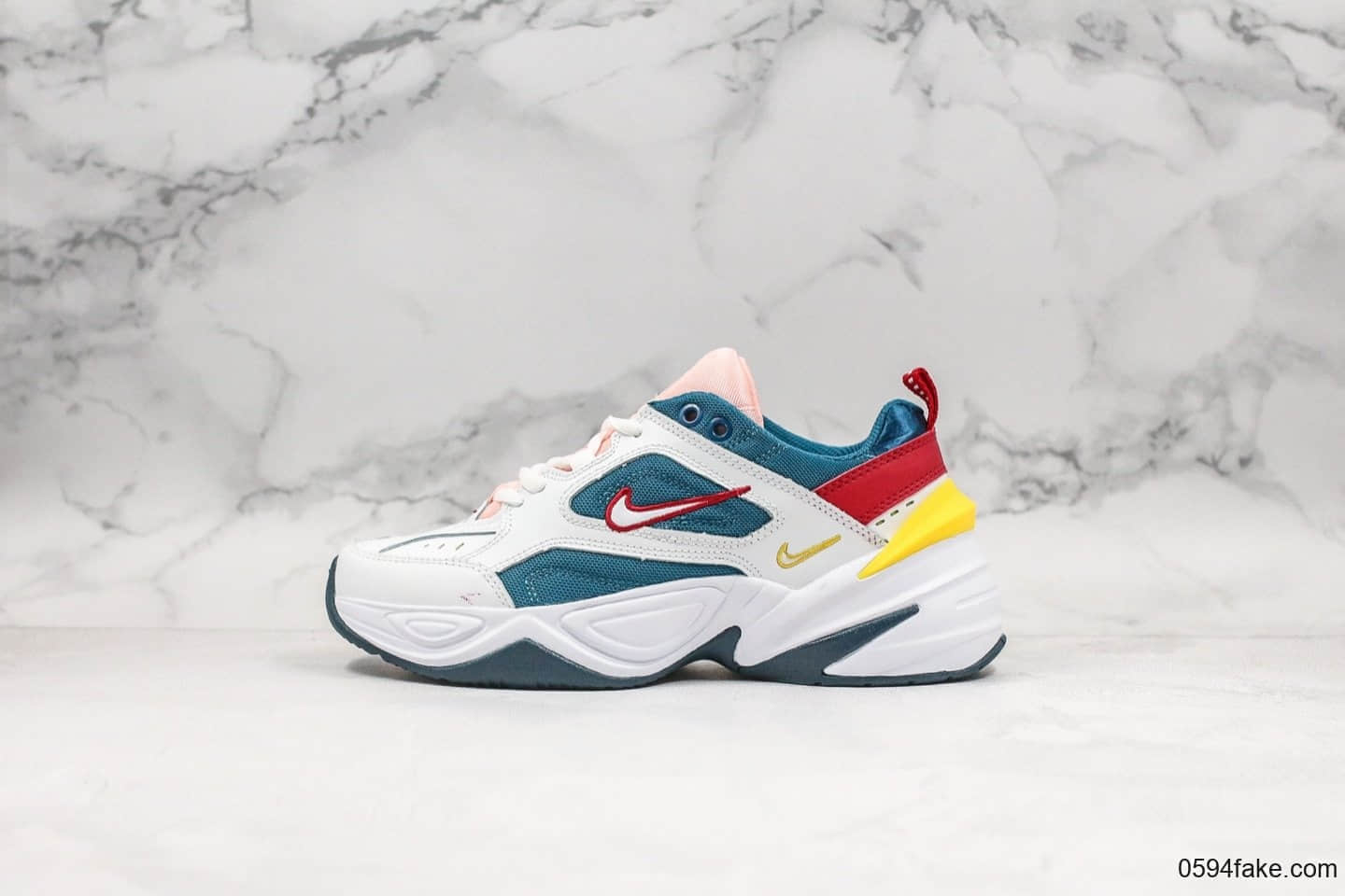 耐克Nike M2K Tekno纯原版本全网独家首发实拍M2K复古老爹鞋红绿白原厂渠道天猫外贸客户指定版本 (ID:19502) - 图片1