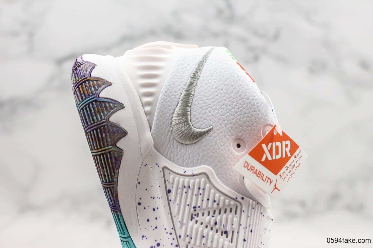 耐克Nike Kyrie 6 EP纯原版本欧文6彩虹白配色原档数据采集原厂Ortholite欧斯莱缓震鞋垫实战篮球鞋 货号:BQ9377-102