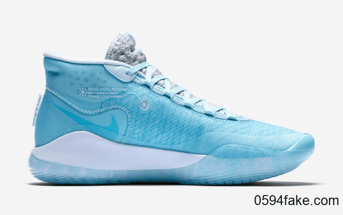 无法抗拒的小清新!Nike KD 12“ Blue Gaze”释出官图! 货号:AR4229-400