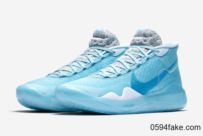 无法抗拒的小清新!Nike KD 12“ Blue Gaze”释出官图! 货号:AR4229-400