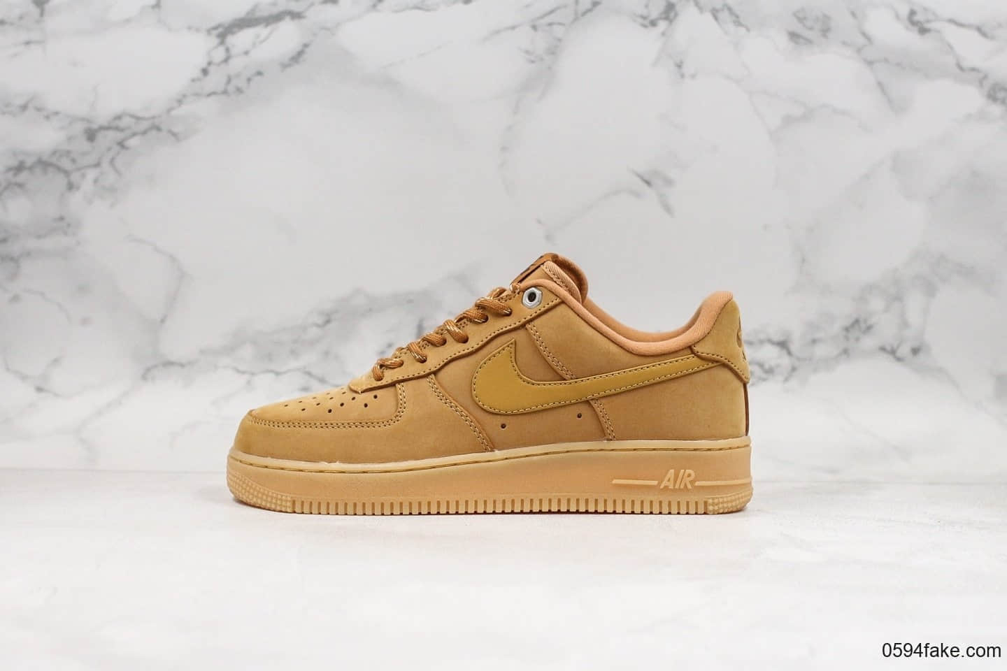 耐克Nike Air Force 1 Low 07 LV8 Wheat Flax纯原版本全新二维码工厂雪花纹低帮小麦空军一号 货号:CJ9179-200