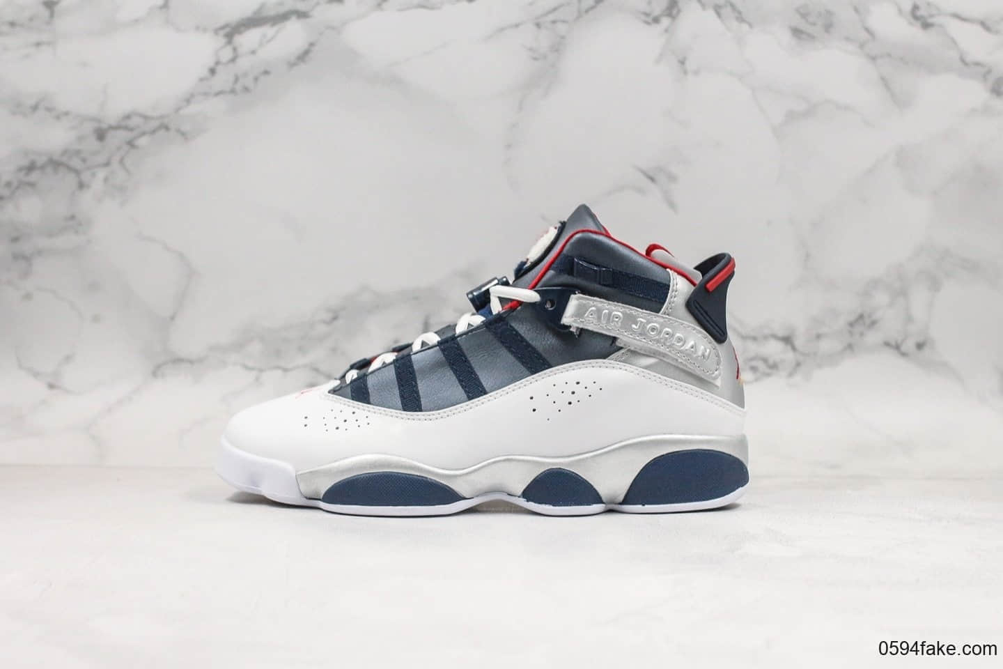 乔丹Air Jordan 6 rings纯原版本aj6六冠王稀有复古梦之队配色实战篮球鞋 货号:322992-161