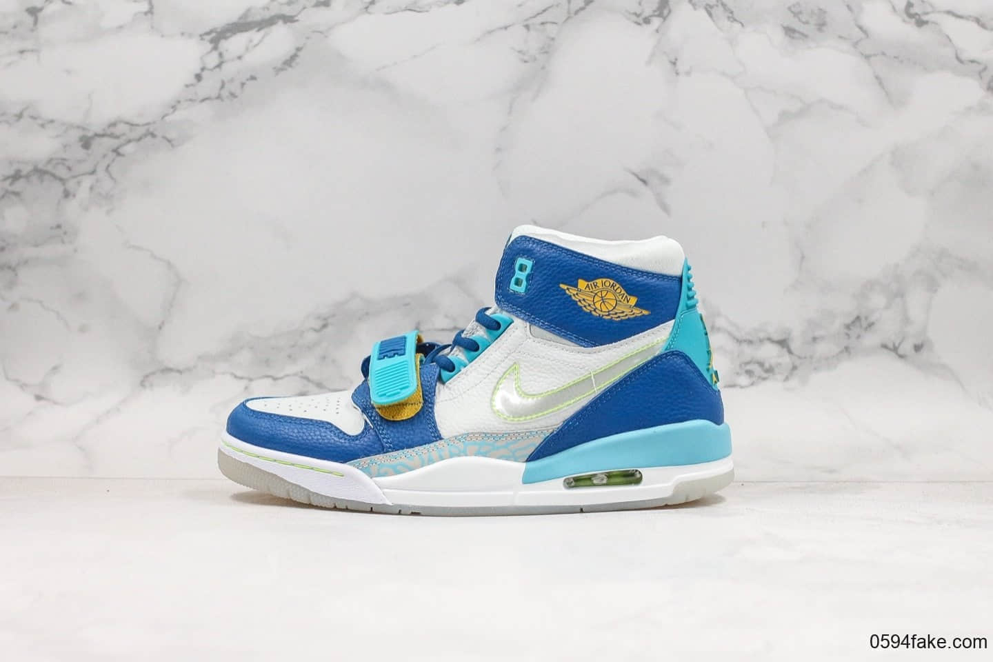 乔丹Air Jordan Legacy 312纯原版本最强三合一AJ312冰蓝鸳鸯配色高帮实战篮球鞋 货号:CI4446-400
