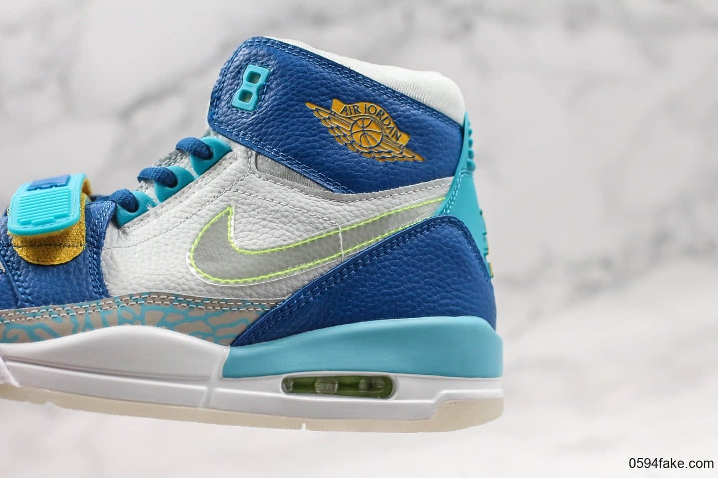 乔丹Air Jordan Legacy 312纯原版本最强三合一AJ312冰蓝鸳鸯配色高帮实战篮球鞋 货号:CI4446-400