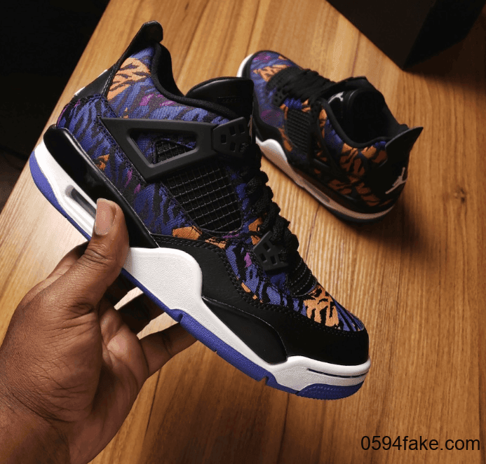 Air Jordan 4再曝新配色!这个虎纹鞋面我心动了! 货号:BQ9043-005