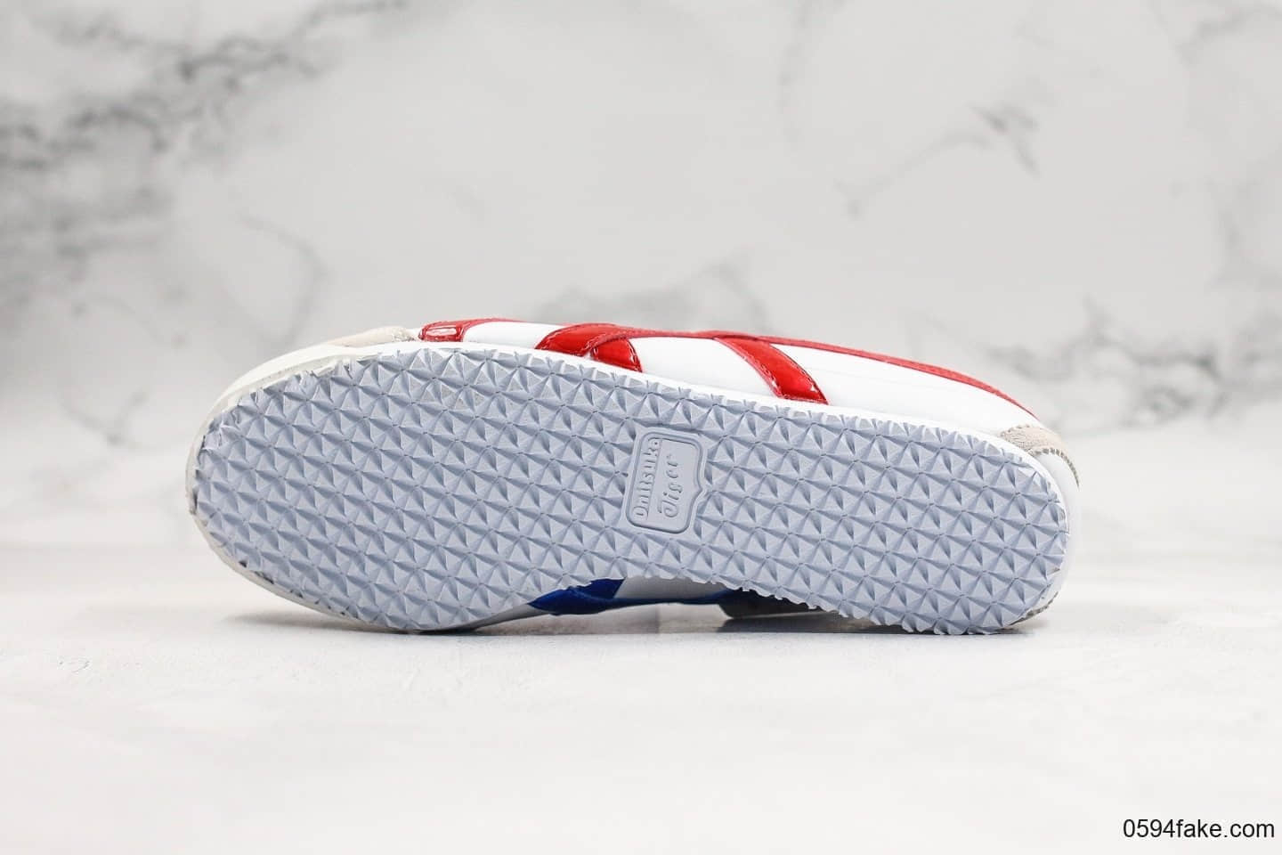亚瑟士Onitsuka Tiger MEXICO Mid Runner纯原版本鬼冢虎东京限定配色墨西哥中帮系列复古经典百搭休闲皮革慢跑鞋皮革白宝蓝红 货号:1183A656-100