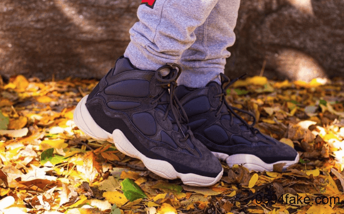 秋冬来一双吗?Yeezy 500 High“ Slate”最新上脚图曝光! 货号:FW4968