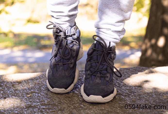 秋冬来一双吗?Yeezy 500 High“ Slate”最新上脚图曝光! 货号:FW4968
