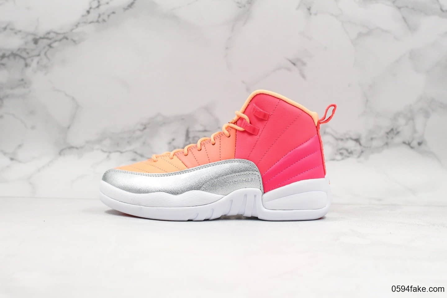 乔丹Air Jordan 12 Retro纯原版本霓虹渐变彩虹拼接糖果配色AJ12真碳板加持实战篮球鞋 货号:510815-601
