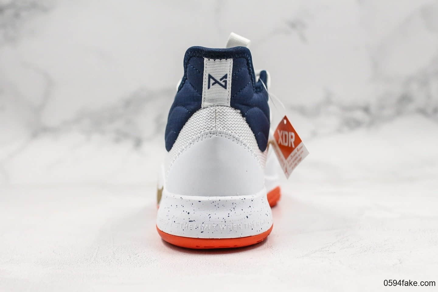 耐克Nike PG3 NASA EP纯原版本保罗乔治三代篮球鞋白蓝配色原盒原标内置ZOOM前掌气垫泡椒实战篮球鞋 货号:AO2608-109
