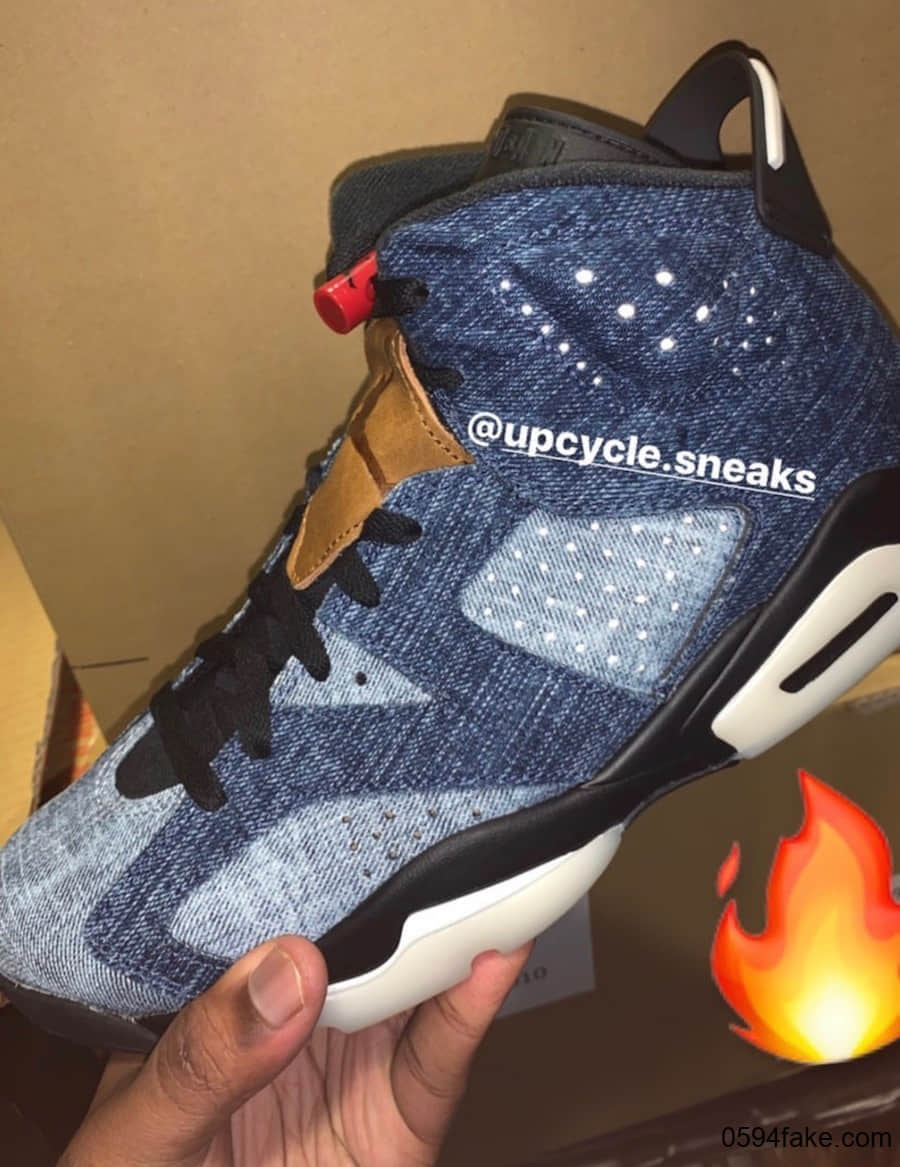特色单宁鞋面！Air Jordan 6“ Washed Denim”曝出实物图！ (ID:21552) - 图片1