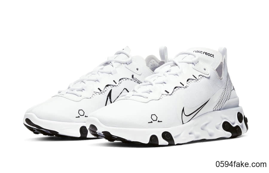 黑白线稿!全新 Nike React Element 55曝光!