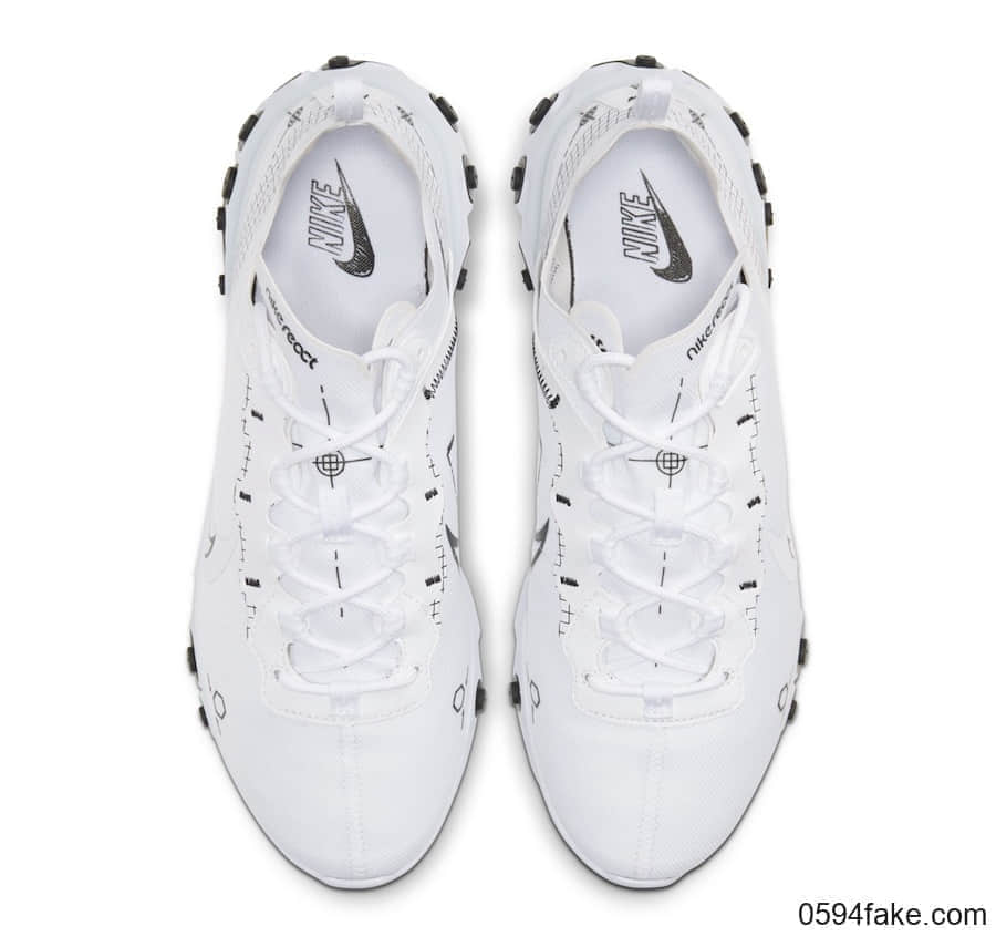 黑白线稿!全新 Nike React Element 55曝光!