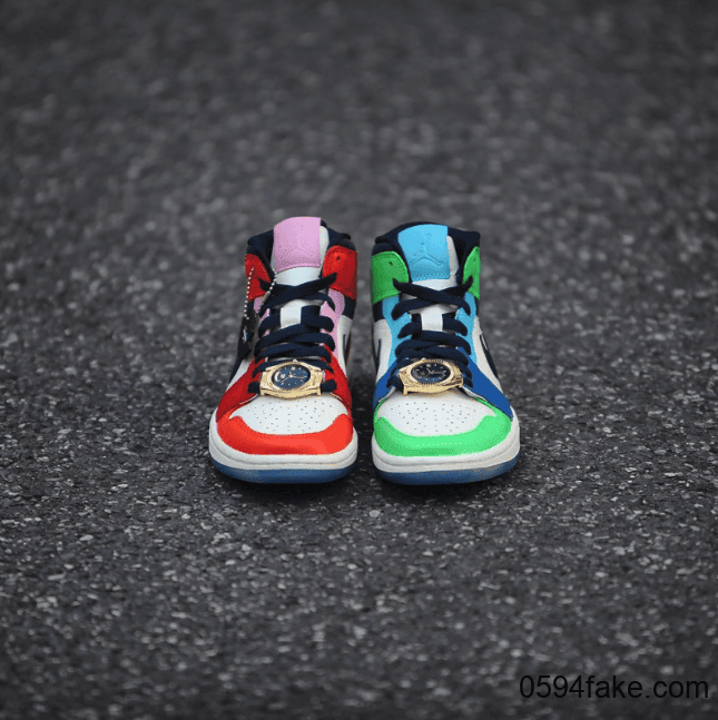 拼接鸳鸯配色+奢华“金表”!Melody Ehsani x Air Jordan 1 Mid后天发售! 货号:CQ7629-100