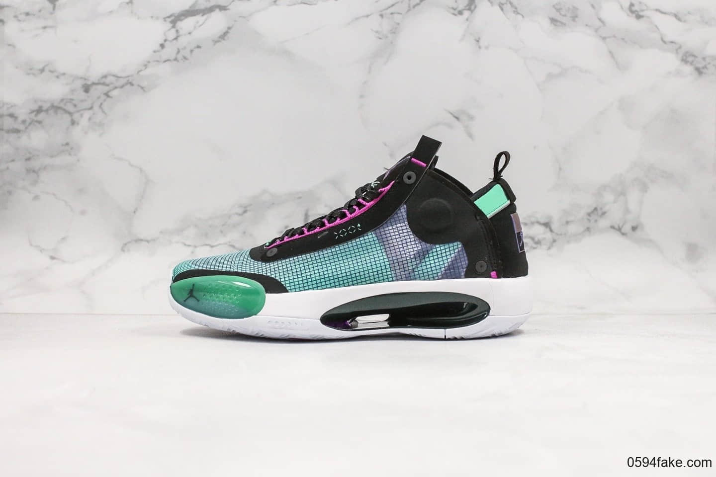 乔丹Air Jordan 34 Eclipse纯原版本AJ34电光紫实战篮球鞋原盒原标市售唯一纯原版本 货号:BQ3381-400