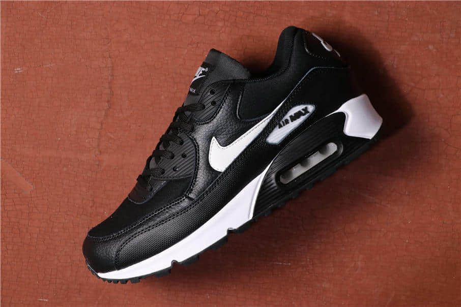 Nike Air Max 90 LEATHER黑白 耐克真标高品质原盒原标Max 90气垫鞋 (ID:2226) - 图片1