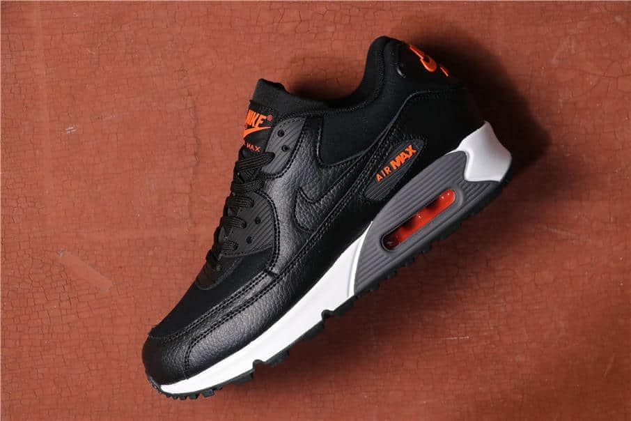 Nike Air Max 90 SE黑橙 耐克Max 90公司级高品质PU高弹大底复古运动鞋 (ID:2235) - 图片1