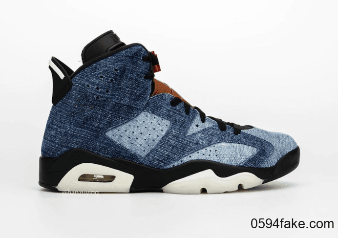 水洗丹宁鞋面!这双Air Jordan 6“ Washed Denim”有点好看! 货号:CT5350-401