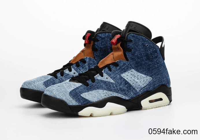 水洗丹宁鞋面!这双Air Jordan 6“ Washed Denim”有点好看! 货号:CT5350-401