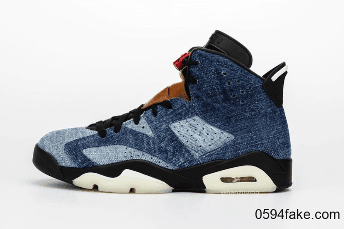 水洗丹宁鞋面!这双Air Jordan 6“ Washed Denim”有点好看! 货号:CT5350-401
