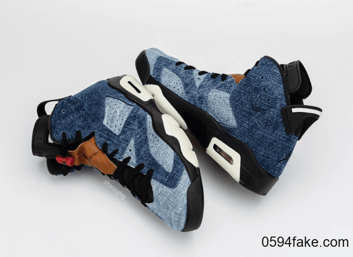 水洗丹宁鞋面!这双Air Jordan 6“ Washed Denim”有点好看! 货号:CT5350-401