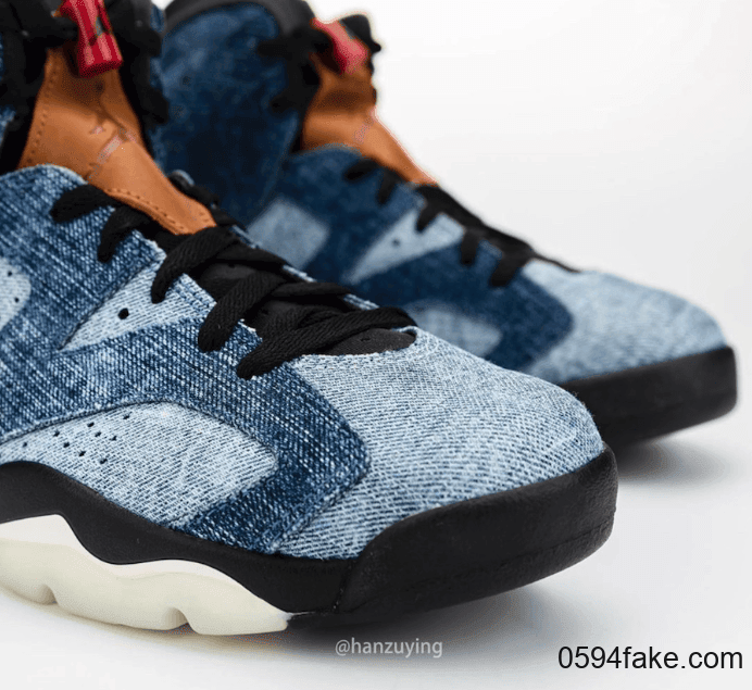 水洗丹宁鞋面!这双Air Jordan 6“ Washed Denim”有点好看! 货号:CT5350-401