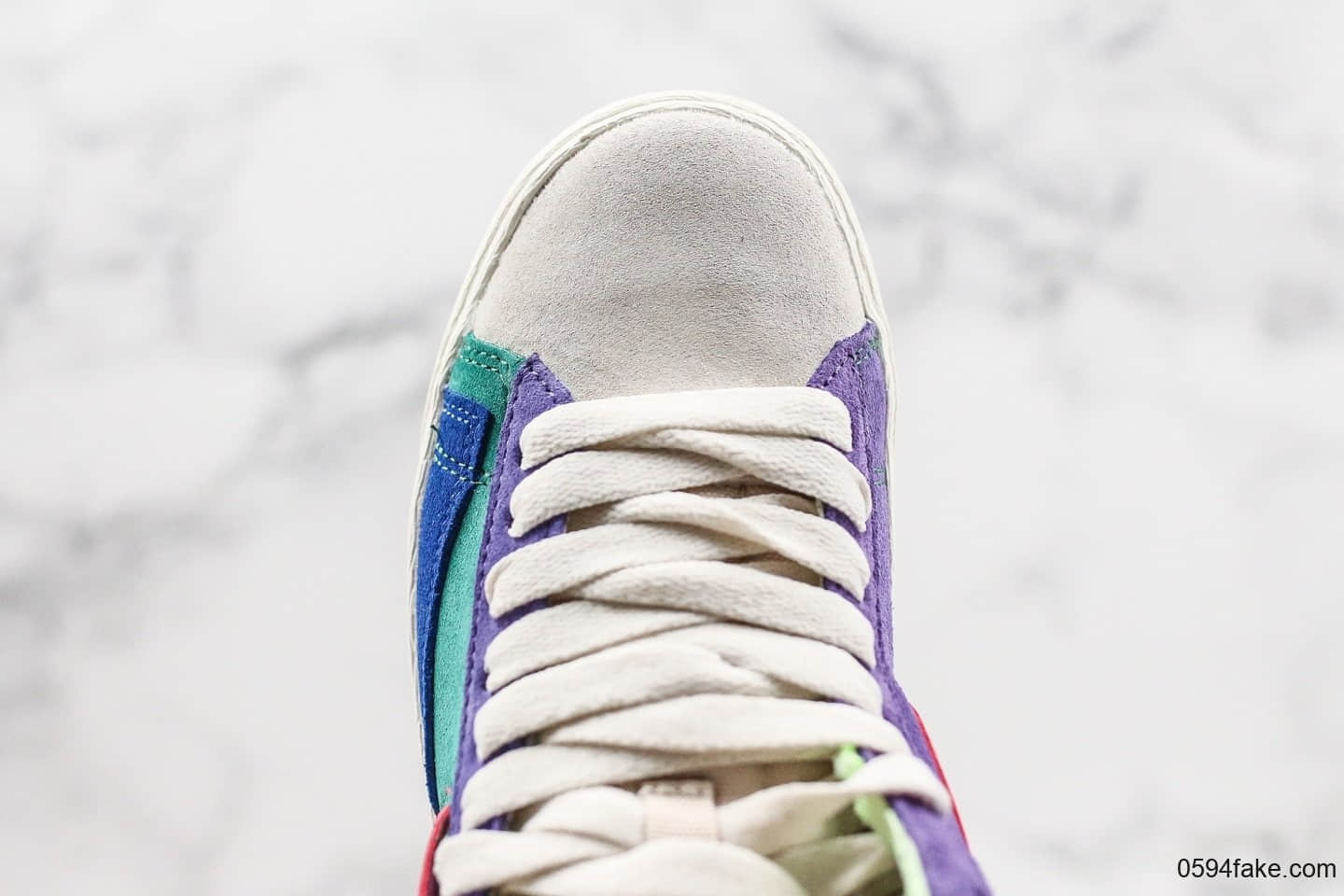 耐克Nike Blazer Mid公司级版本开拓者马卡龙配色拉链款2019新款女子解构拼色休闲高帮板鞋 货号：CQ7786-561