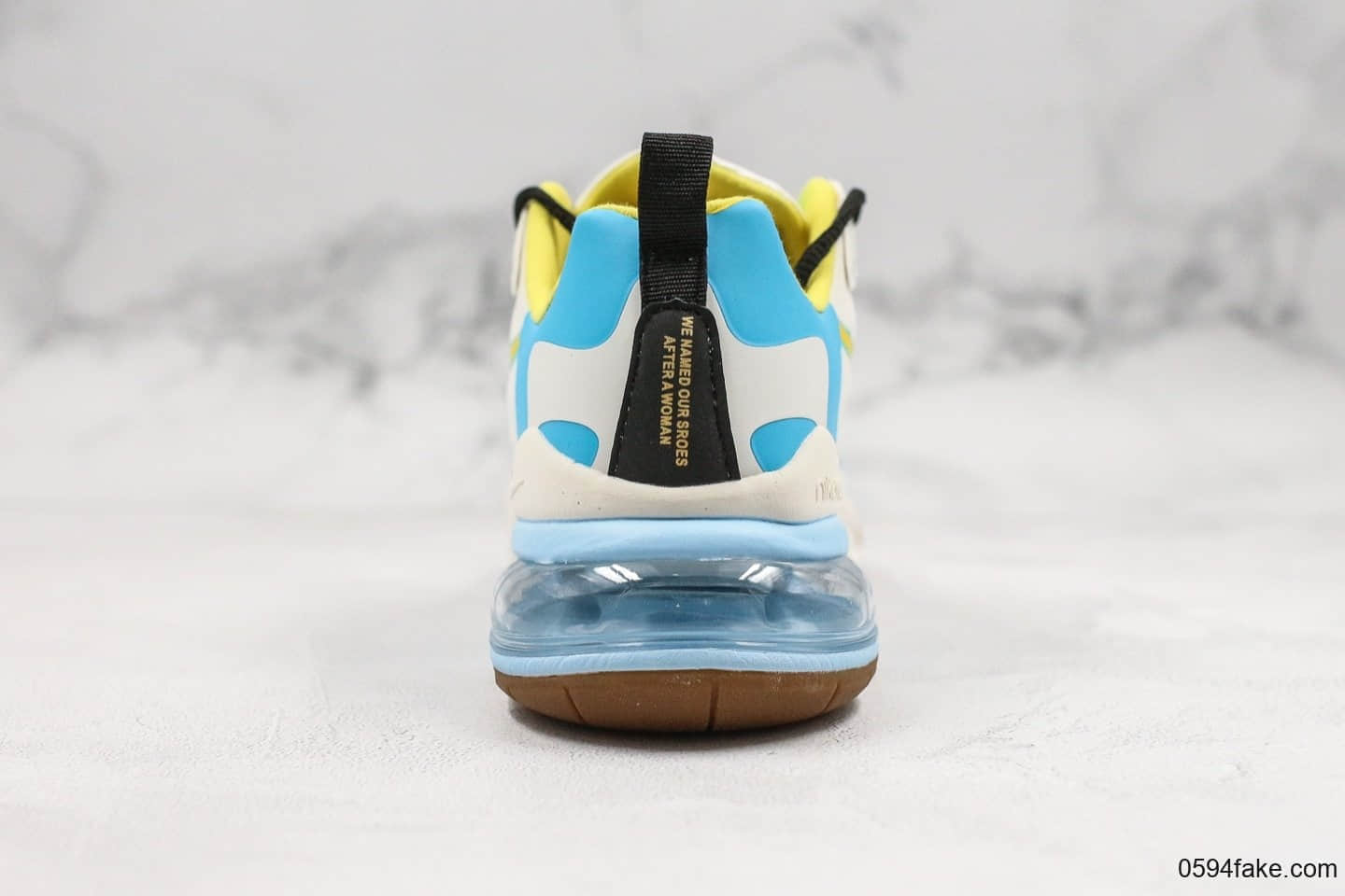 耐克Nike React Air Max 270纯原版本高桥盾网纱系列半气垫跑步鞋内置可视后掌气垫原档案数据开发 货号:CQ4805-146