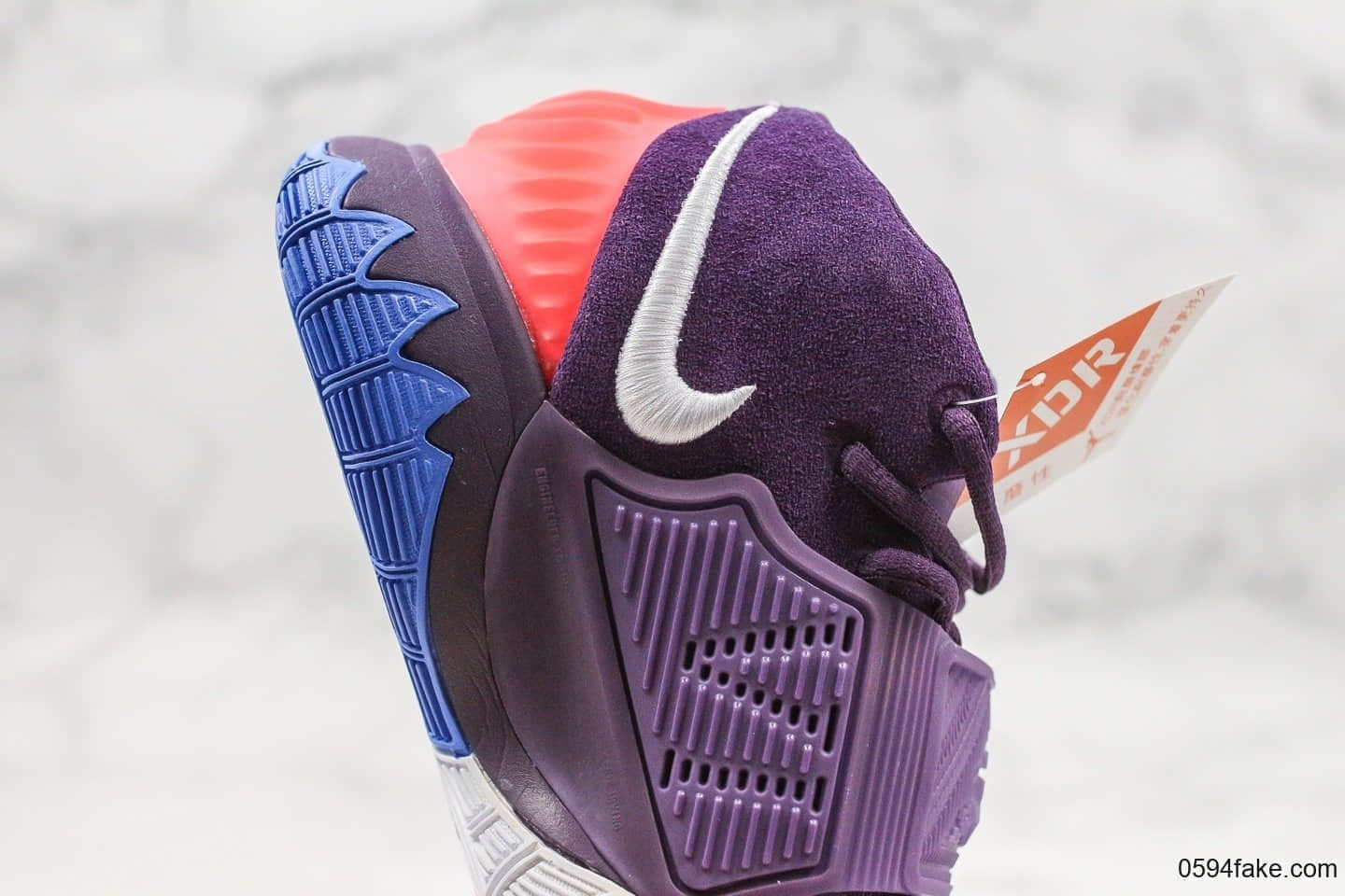耐克Nike Kyrie 6 Grand Purple纯原版本欧文6黑紫色内置Zoom气垫原档案数据开发原厂欧斯莱缓震鞋垫支持高强度实战 货号:BQ4630-500