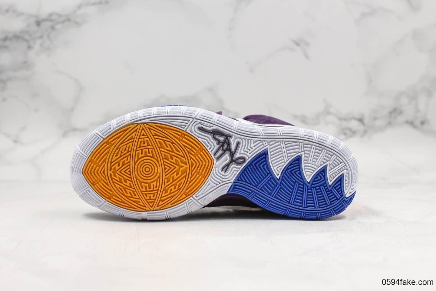 耐克Nike Kyrie 6 Grand Purple纯原版本欧文6黑紫色内置Zoom气垫原档案数据开发原厂欧斯莱缓震鞋垫支持高强度实战 货号:BQ4630-500