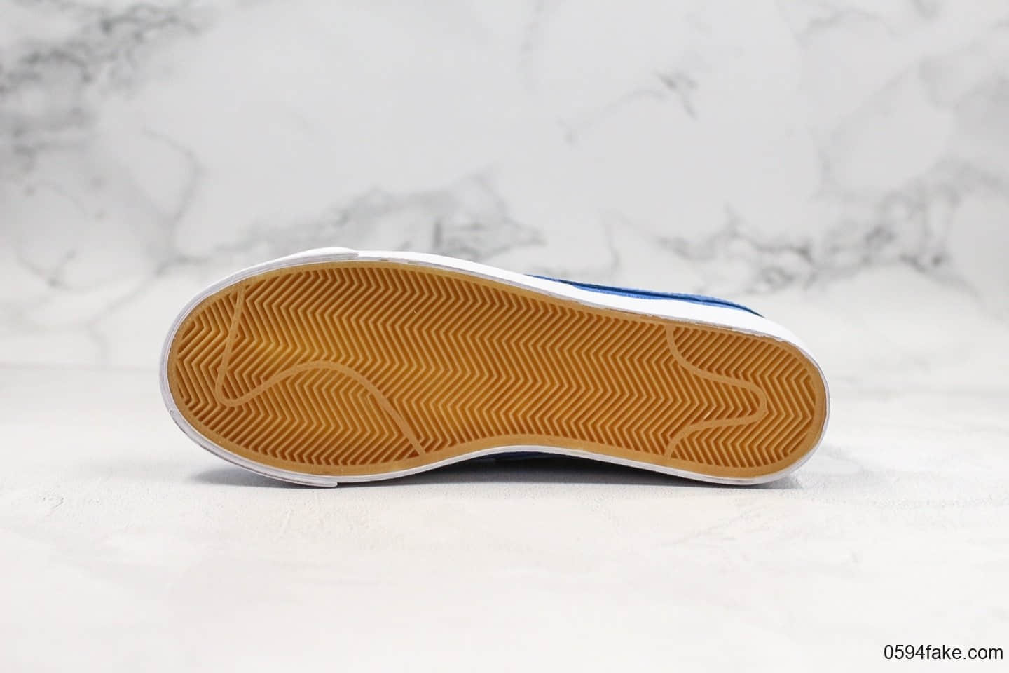 耐克Nike Blazer Low Le公司级版本低帮开拓者陈冠希联名款蓝丝绸表皮可刮原盒原标 货号:AV9374-281