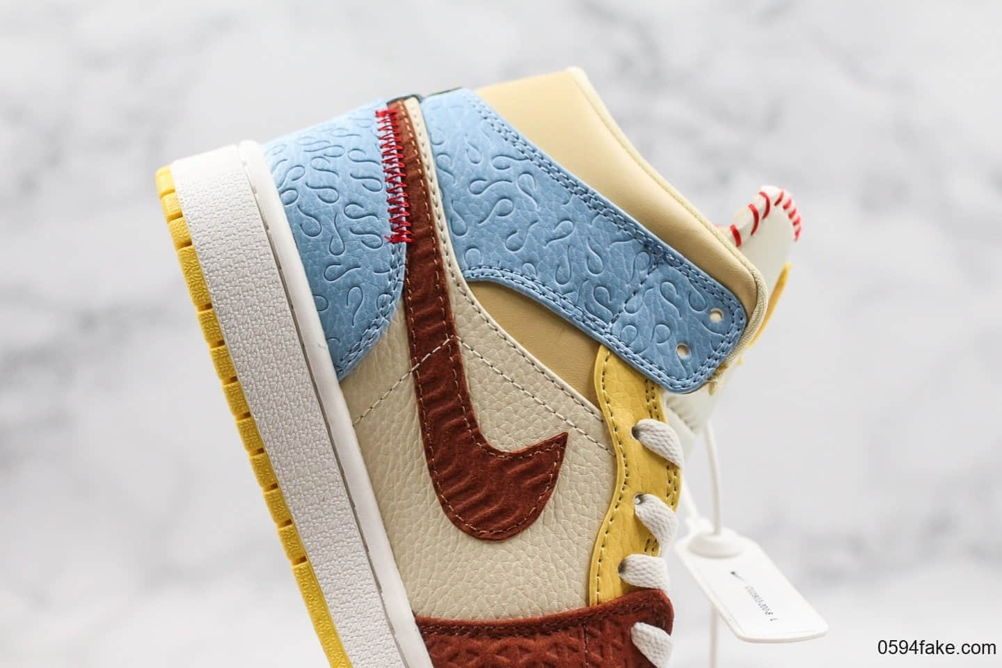 乔丹Air Jordan 1 Mid Fearless x Maison Chateau Rouge公司级版本联名款AJ1非洲风格元素手工缝制原盒原标 货号:CU2803-200
