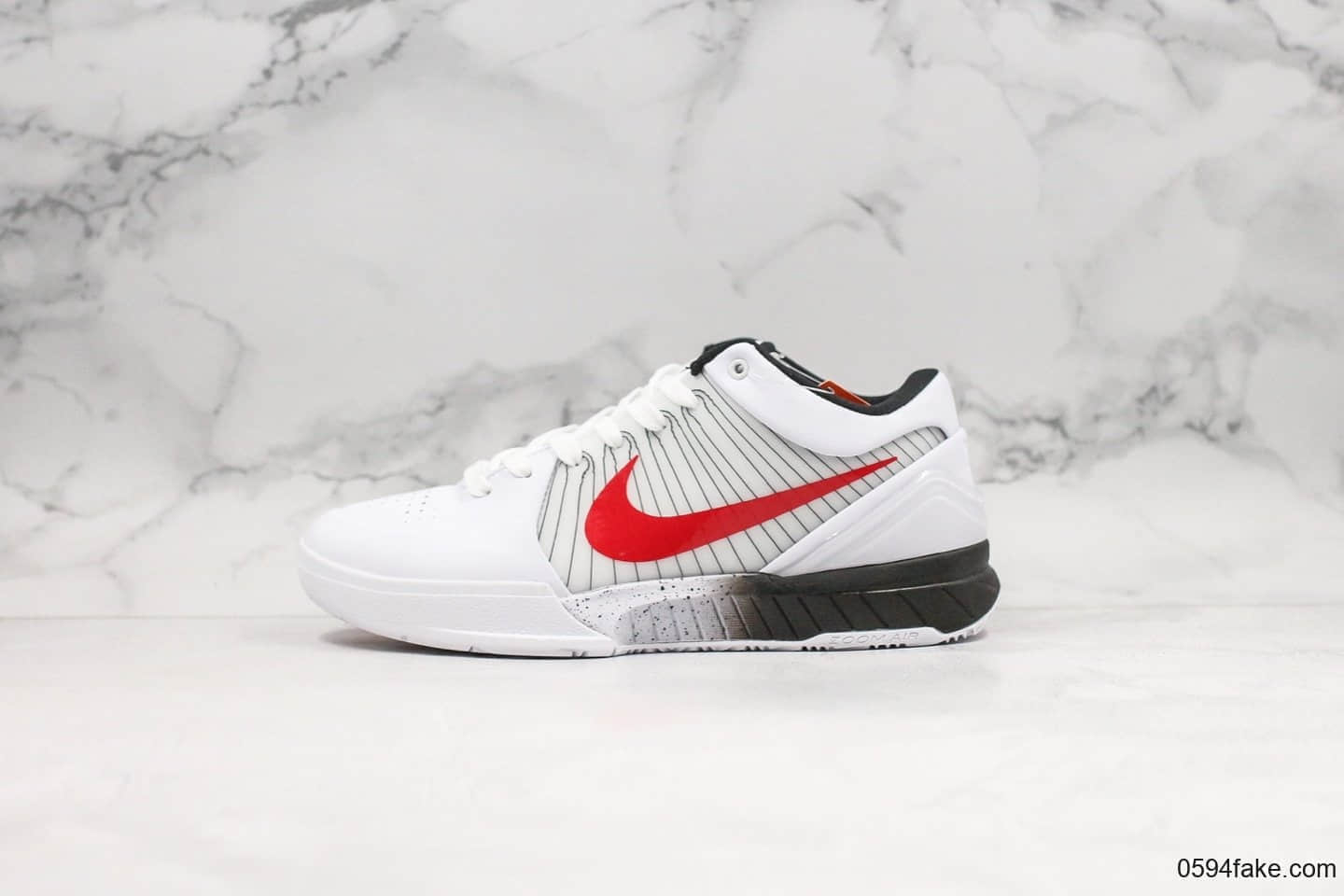 耐克Nike Zoom Kobe 4纯原版本科比4代美国国家篮球队灰红配色内置真碳板加持支持各种高强度实战 (ID:23799) - 图片1