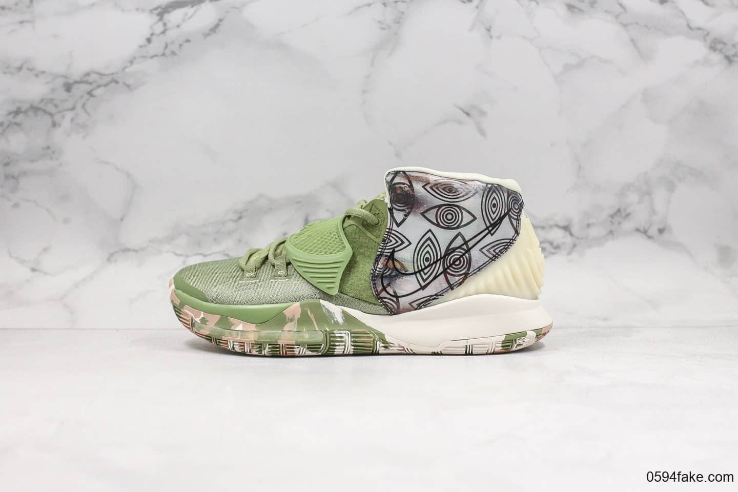 耐克Nike Kyrie 6 Pre-Heat Shanghai纯原版本欧文6绿色上海限定原鞋开模一比一打造实战篮球鞋 (ID:24037) - 图片1
