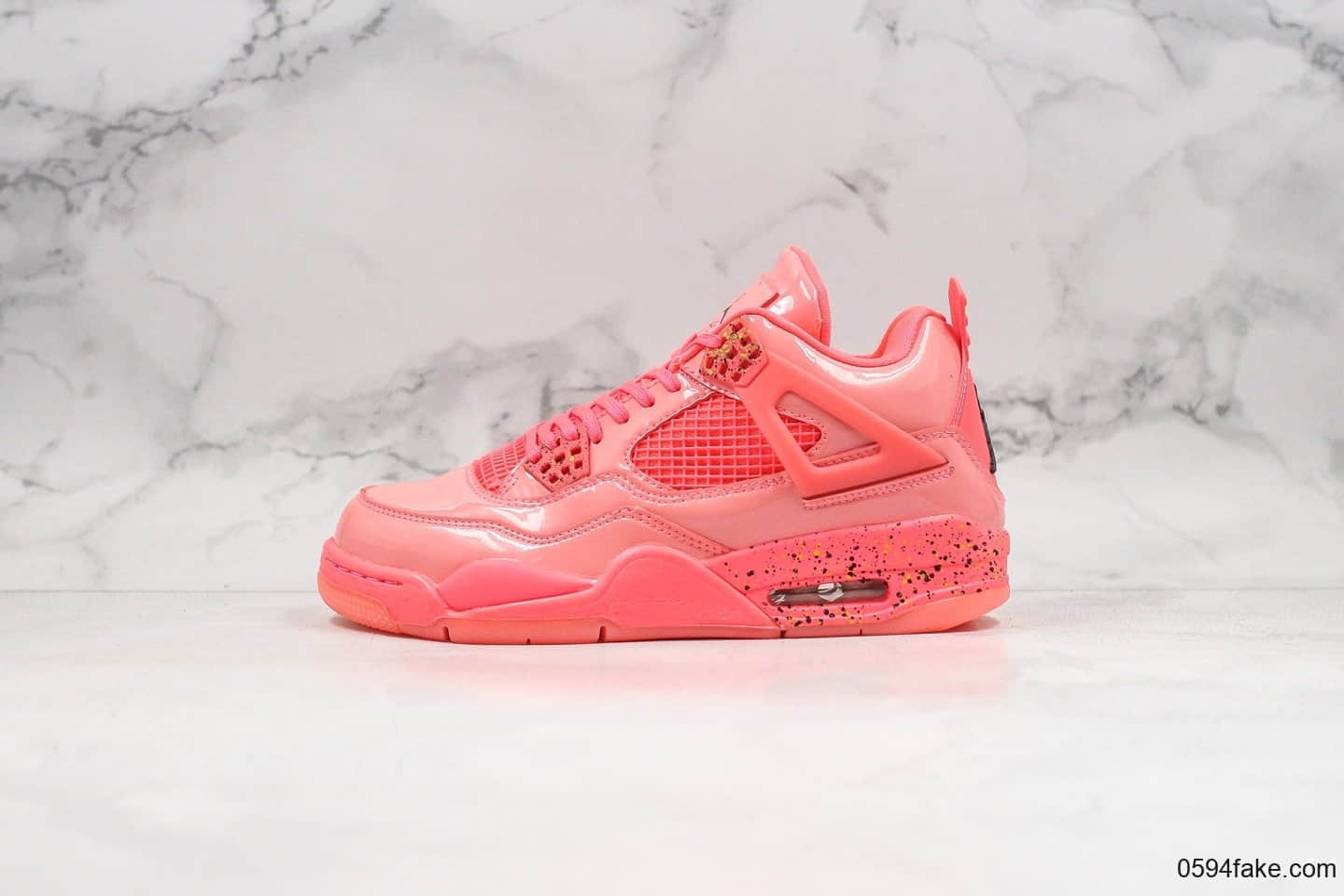 乔丹Air Jordan 4 Retro NRG纯原版本粉红糖果AJ4漆皮镜面篮球鞋原鞋开模一比一打造进口皮料 货号:AQ9128-600