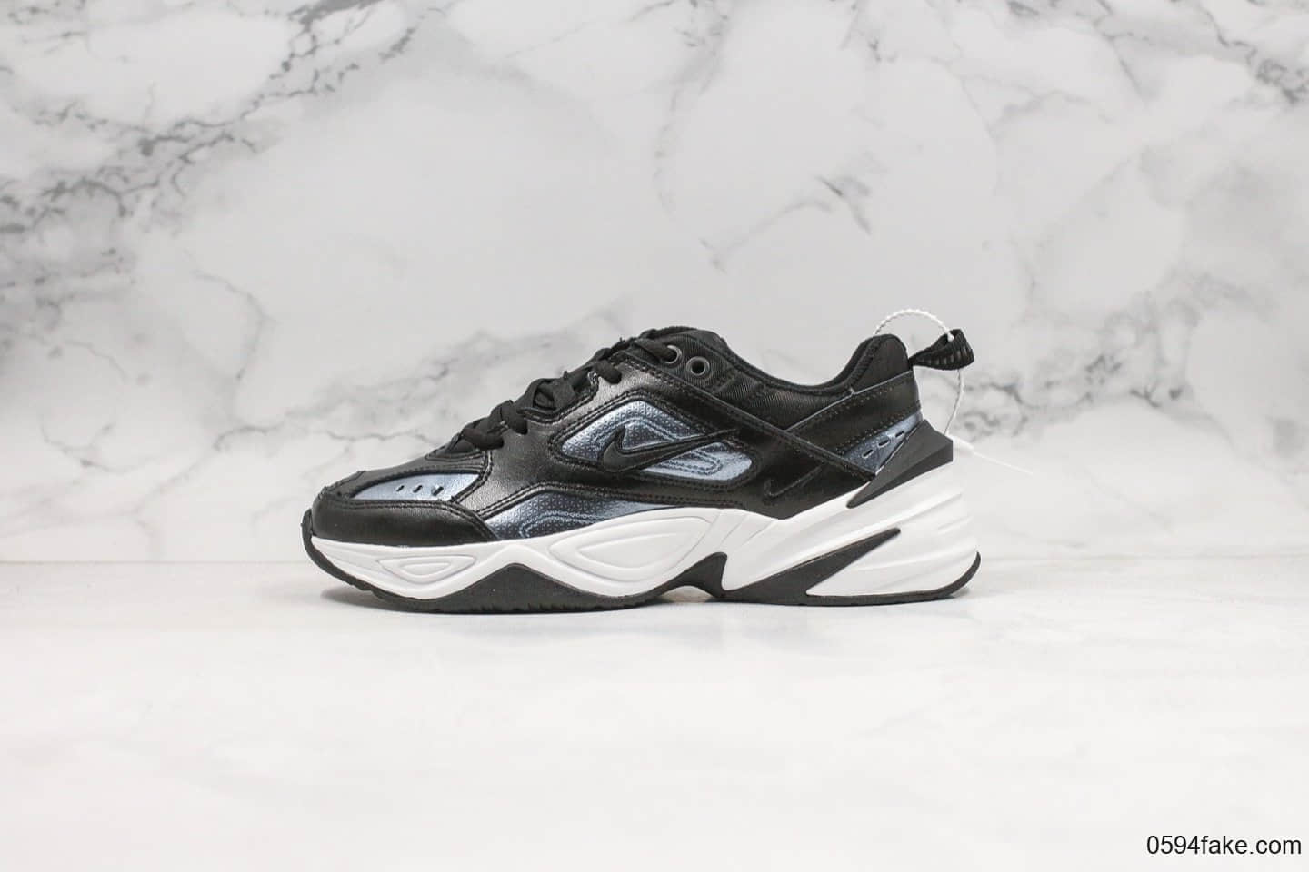 耐克Nike M2K Tekno ESS纯原版本复古m2k老爹鞋黑深蓝青岛原厂代工出货一次发泡成型 (ID:24344) - 图片1
