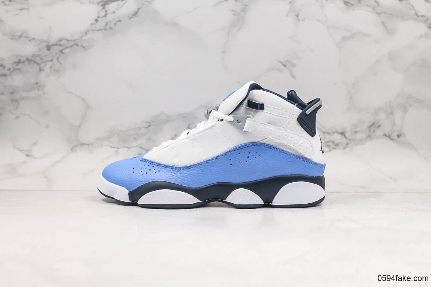 乔丹Air Jordan 6 RIngs纯原版本北卡蓝AJ6叮当猫内置碳纤维中底原装真猫眼 (ID:24658) - 图片1