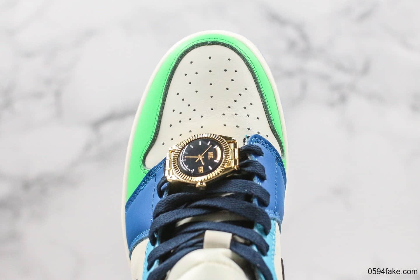乔丹Air Jordan 1 Mid x Melody Ehsani公司级版本洛杉矶设计师联名款鸳鸯配色原盒配件原楦头纸板打造 货号:CQ7629-100
