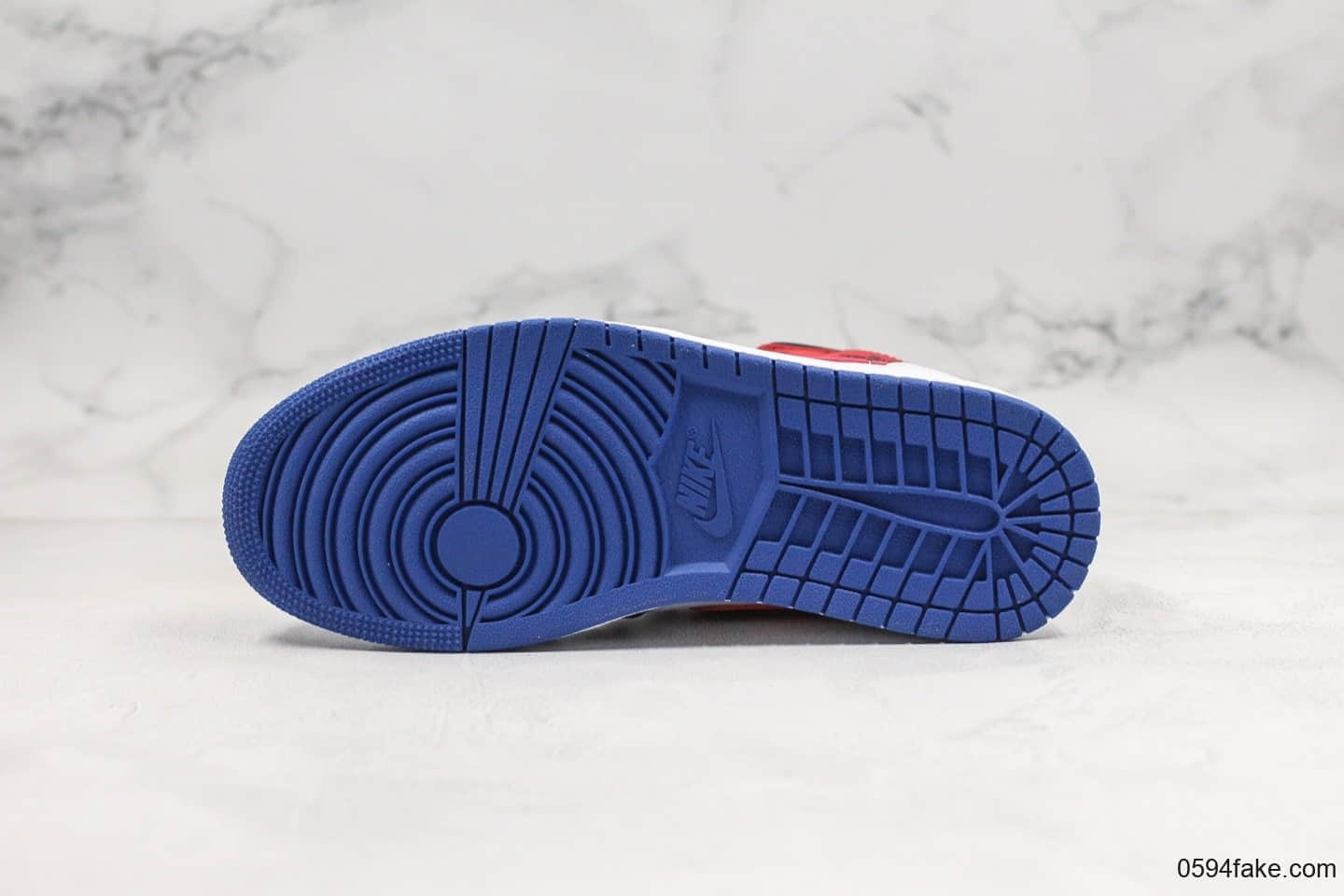 乔丹Air Jordan 1 Mid纯原版本中帮AJ1蓝幻勾彩色刺绣白蓝拼接原盒原标原档案数据开发 货号:852542-146