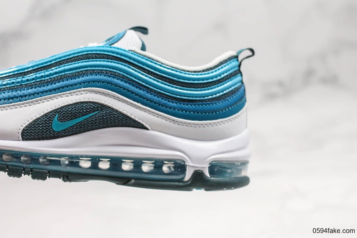 耐克Nike Air Max 97 SE PULL TAB纯原版本英国限定发售款max97白蓝串标原厂小潘气垫原盒原标 货号:AQ4126-400